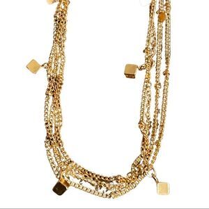 Lily Sky “Sidney” Triple Strand Geometric Gold-tone Bracelet Duo - NWT